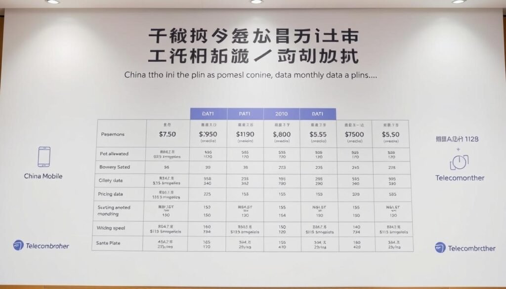 中國移動月費計劃比較